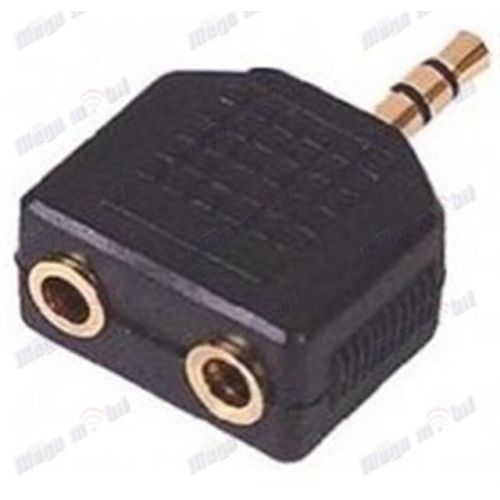 Konektor 3.5mm Male to STEREO 2 jacks 6.35mm Female.